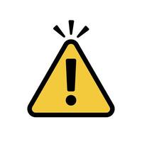 Pop triangular caution sign. vector