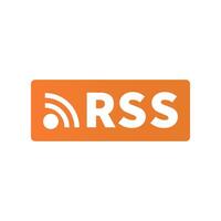 RSS icon and RSS logo. Subscribe button. vector