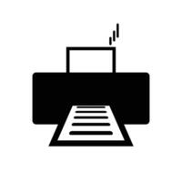 Printer icon with printing and copying on a printing press. . vector