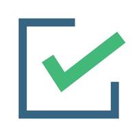 Modern checkbox icon vector
