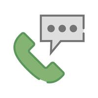 Phone icon during talk. Conversations and online calls. vector