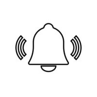 Bell icon with sound. . vector