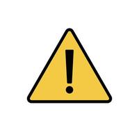 Caution and warning exclamation icons. vector