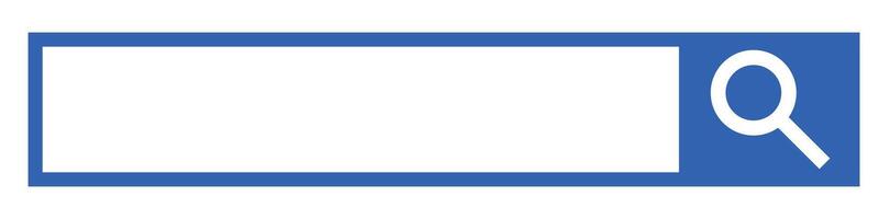Search bar and magnifying glass. Internet search, web search. Copy space box. vector