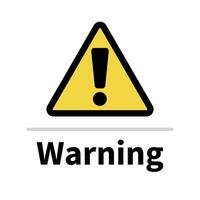 Triangular warning or caution signs. vector