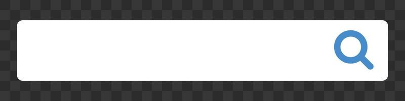Search bar isolated on transparent background. vector