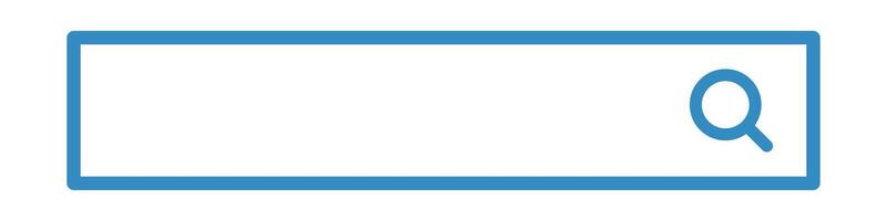 Search bar with copy space. Web search. vector