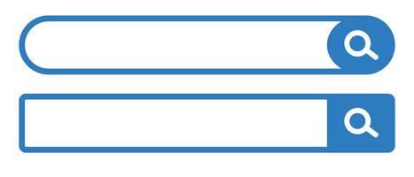 Round search bar and seach box icon set. vector