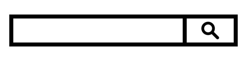 A simple search box. Internet and network. vector