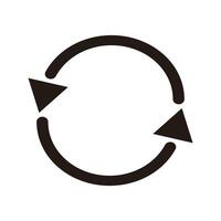 Rotating arrow icon vector