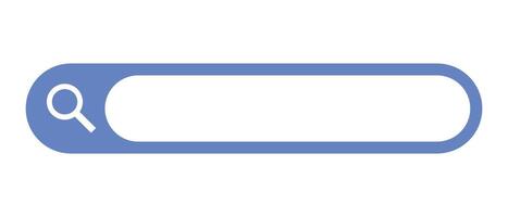 Magnifying glass and search bar icons. Web search. vector