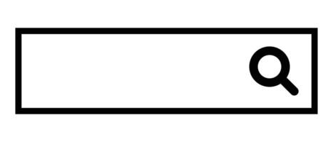 A simple search box. Web search. vector