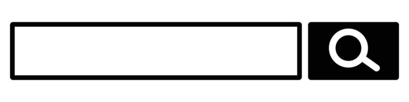 An editable search box. Search bar and search button. vector
