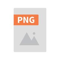 Portable Network Graphics file icon vector