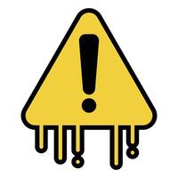 Caution or danger. Exclamation mark icon. Vectors. vector