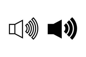Volume icon in black and white. Vectors. vector