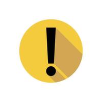 Modern caution and warning icon. Exclamation mark icon. vector