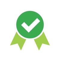 Check mark badge. Awards and certifications. vector