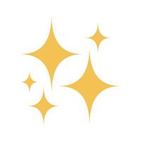 Shiny or sparkly icon vector