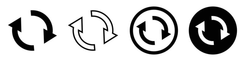 Synchronization icon. Reload and refresh. vector
