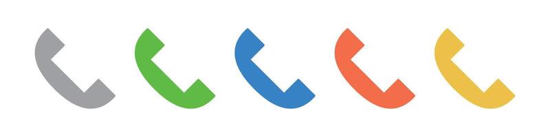A set of colorful phone icons. vector