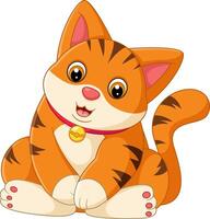 Fat cat sits regally, exuding contentment and fluffy majesty vector