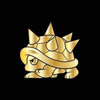 Angry Turtle Enemyy Game Gold vector
