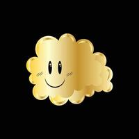 Cloud Game Gold vector