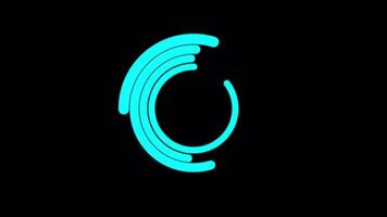 Loading Icon Animations On Alpha Channel 2D Animation video
