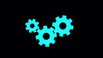 Loading Icon Animations On Alpha Channel 2D Animation video
