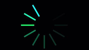 Loading Icon Animations On Alpha Channel 2D Animation video