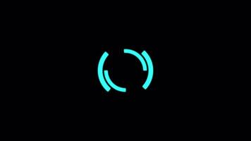 Loading Icon Animations On Alpha Channel 2D Animation video