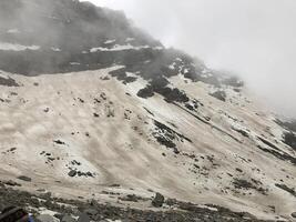 Trekking towards Pin Pass Trek in Himachal Pradesh, India photo