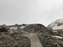 Trekking towards Pin Pass Trek in Himachal Pradesh, India photo