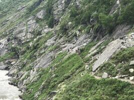 Trekking towards Pin Pass Trek in Himachal Pradesh, India photo