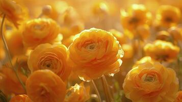 Yellow Flowers Blooming in Grass photo