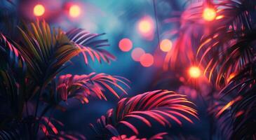 Cluster of Blurry Lights photo