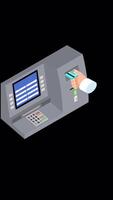 ATM Usage Animation On Alpha Channel 2D Animation Vertical video