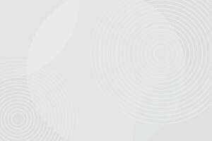 Abstract white and grey circle geometric graphic on white background. vector