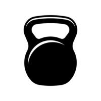Kettlebell isolated on white background. vector