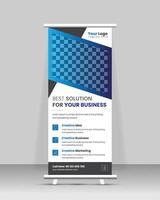 Corporate Roll Up Banner Design vector