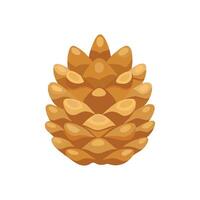 Pine cone. Cartoon illustration of pine cone . icon for web design vector