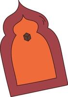 Ramadan Kareem Doodle in Flat Cartoon Design. Flat Illustration vector