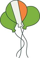 Illustration of Happy St. Patrick's Day. Isolated on White Background. vector