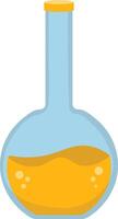 Magic Potion Bottle with Elixir. Cartoon Illustration. vector