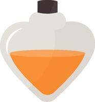 Magic Potion Bottle Illustration in Flat Design. Isolated on White Background vector