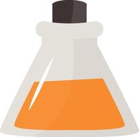 Magic Potion Bottle Illustration in Flat Design. Isolated on White Background vector