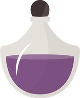 Magic Potion Bottle Illustration in Flat Design. Isolated on White Background vector