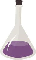 Magic Potion Bottle Illustration in Flat Design. Isolated on White Background vector