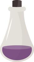 Magic Potion Bottle Illustration in Flat Design. Isolated on White Background vector